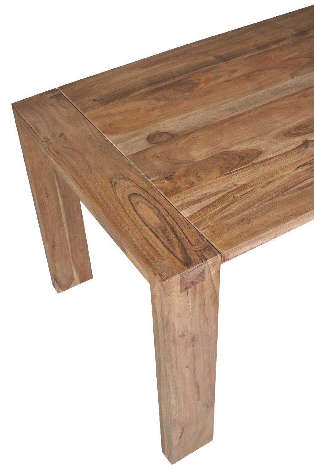 Novità Home Stone - Tavolo da Pranzo in Legno di Acacia con Prolunghe Estraibili Offerta