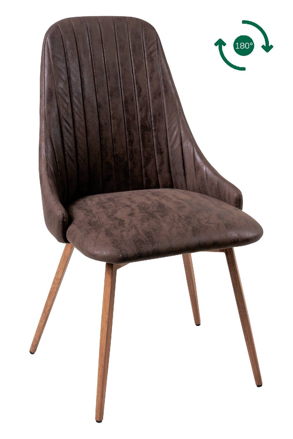 Novità Home Terese - sedia giro 180 marrone I Più Venduti