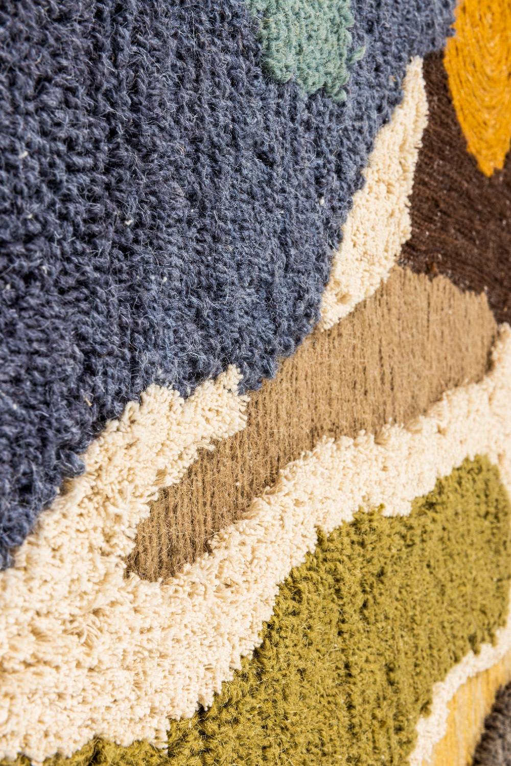 Novità Home Nature - Quadro Mosaico Di Lana Tramonto In Montagna Promozione Limitata
