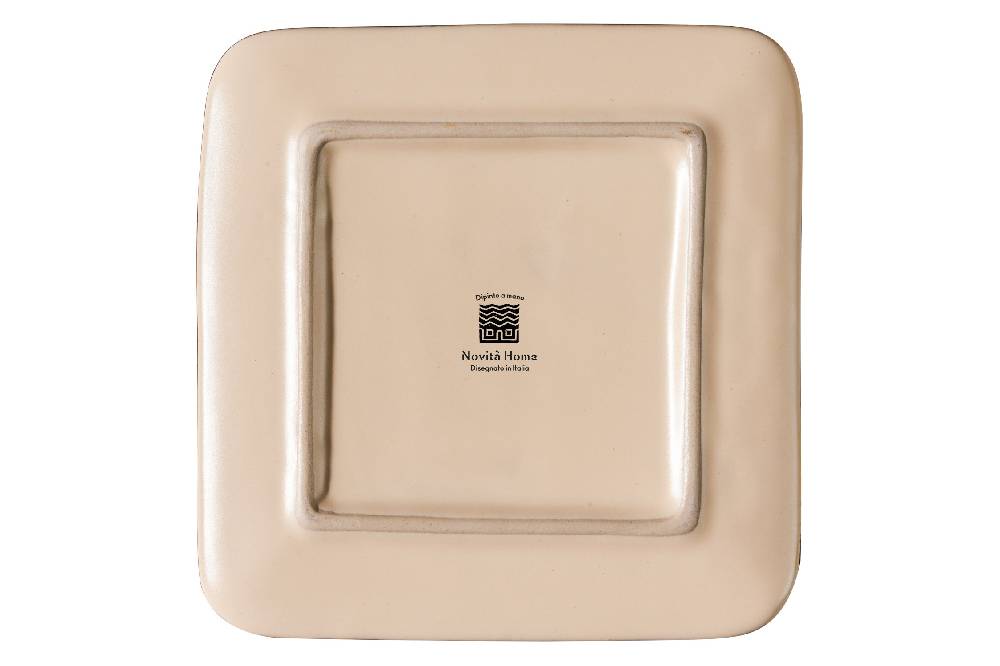 Novità Home Mediterraneo - Piattino Quadrato Pane Rosa Convenienza
