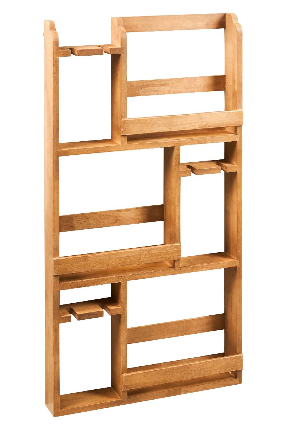 Novità Home Wine - Scaffalino in Legno Portabottiglie e Bicchieri Offerte