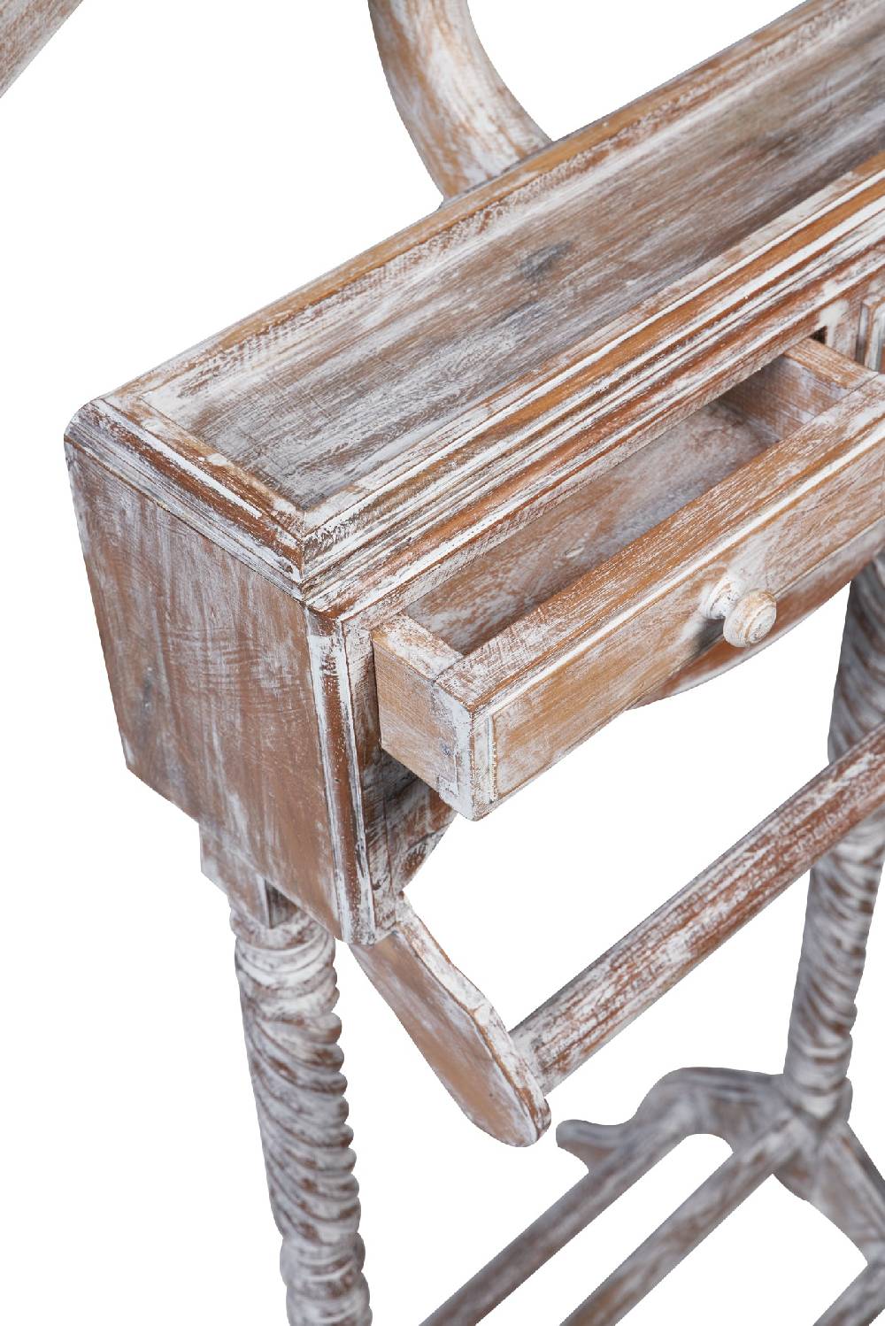 Novità Home Servetto porta abiti 2 casettini in legno white wash Soddisfazione Garantita