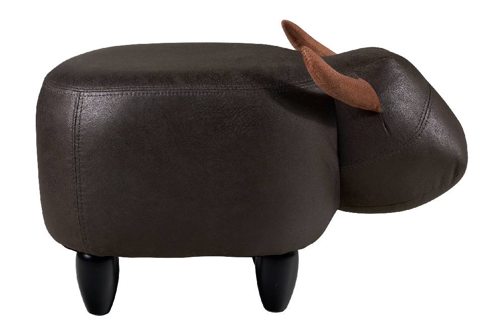 Novità Home Puof toro imbottito in finta pelle - toro marrone Negozi Online