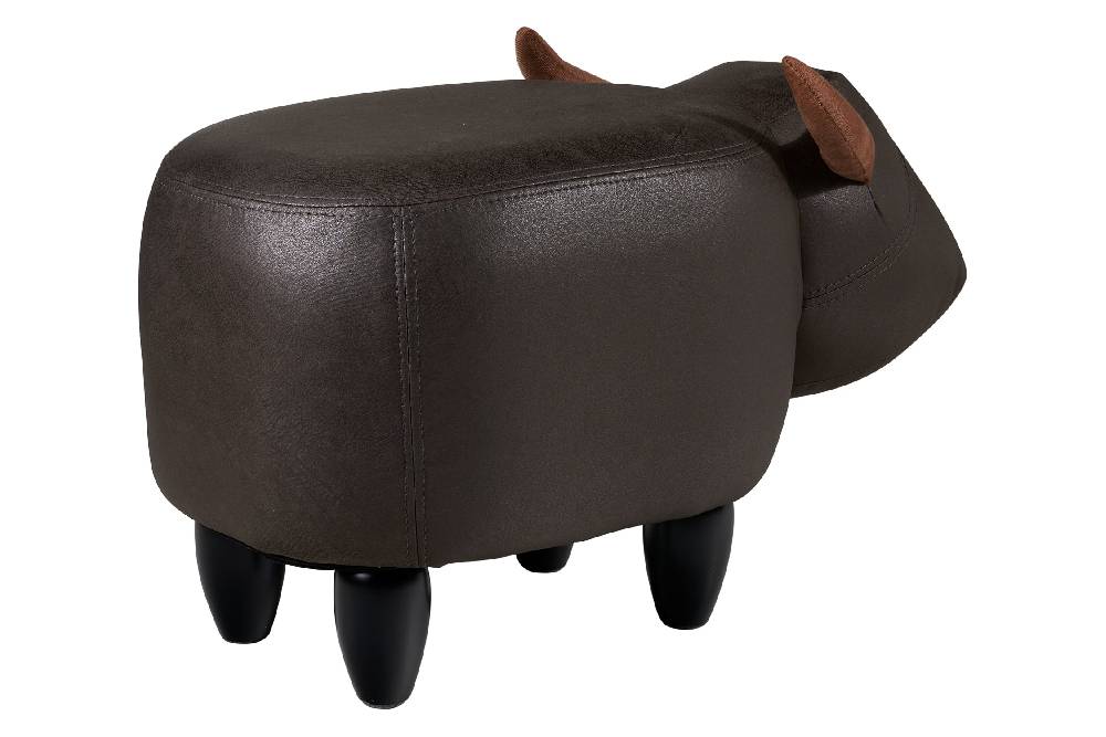 Novità Home Puof toro imbottito in finta pelle - toro marrone Negozi Online