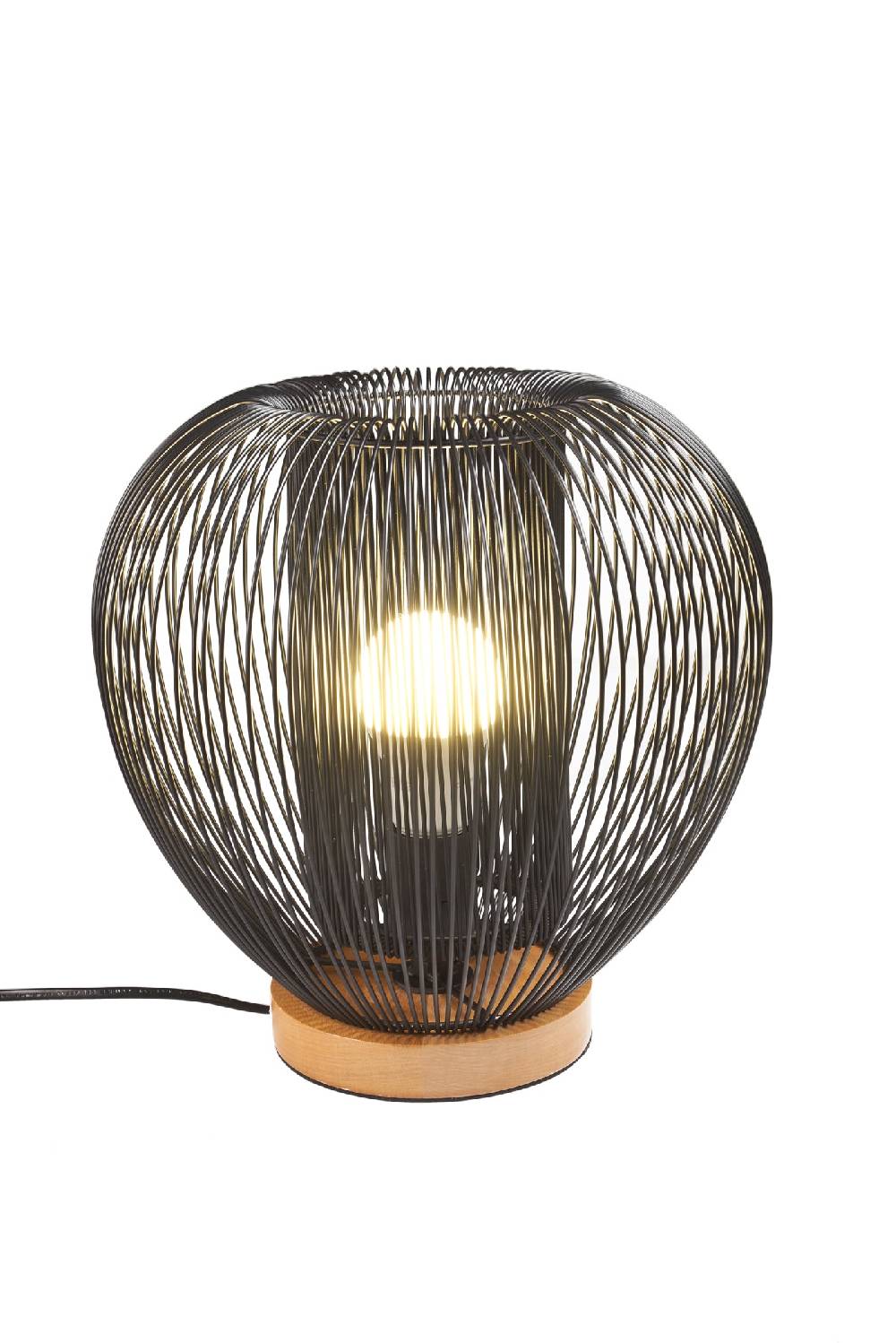 Novità Home Mors - Lampada da Tavolo con Fili in Ferro Nero Novità