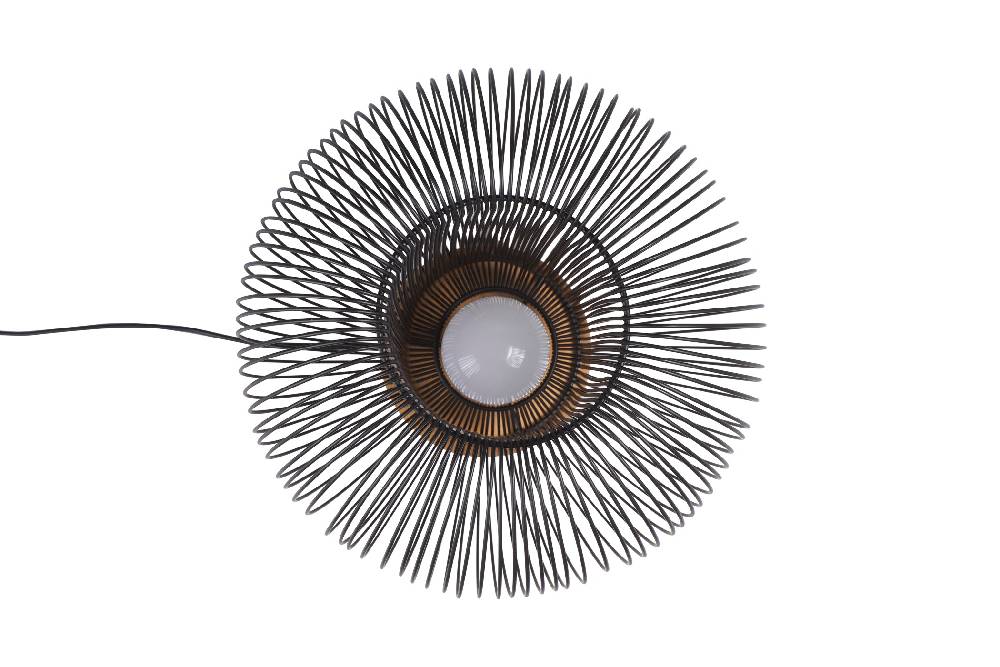 Novità Home Mors - Lampada da Tavolo con Fili in Ferro Nero Novità
