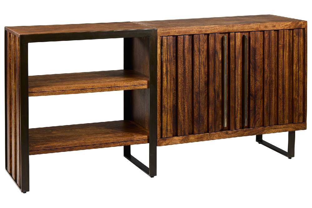 Novità Home Boston - Credenza 2 Sportelli Con Ripiani In Vendita