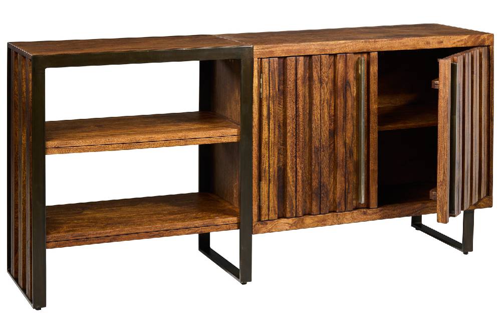 Novità Home Boston - Credenza 2 Sportelli Con Ripiani In Vendita
