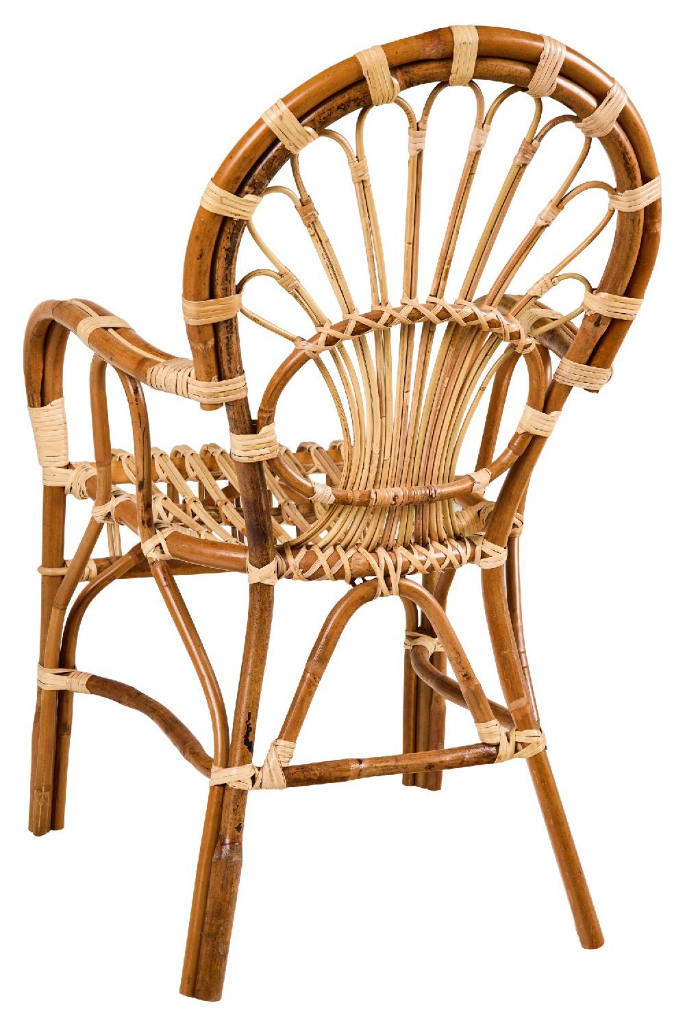 Novità Home Zaira - Poltroncina Rattan Con Braccioli Hotsell