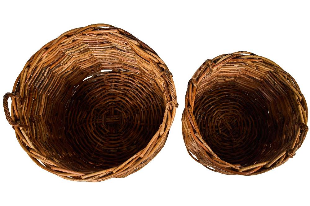 Novità Home Rush Weaves - Cestoni In Asalam Rattan Set 1/2 Nuova