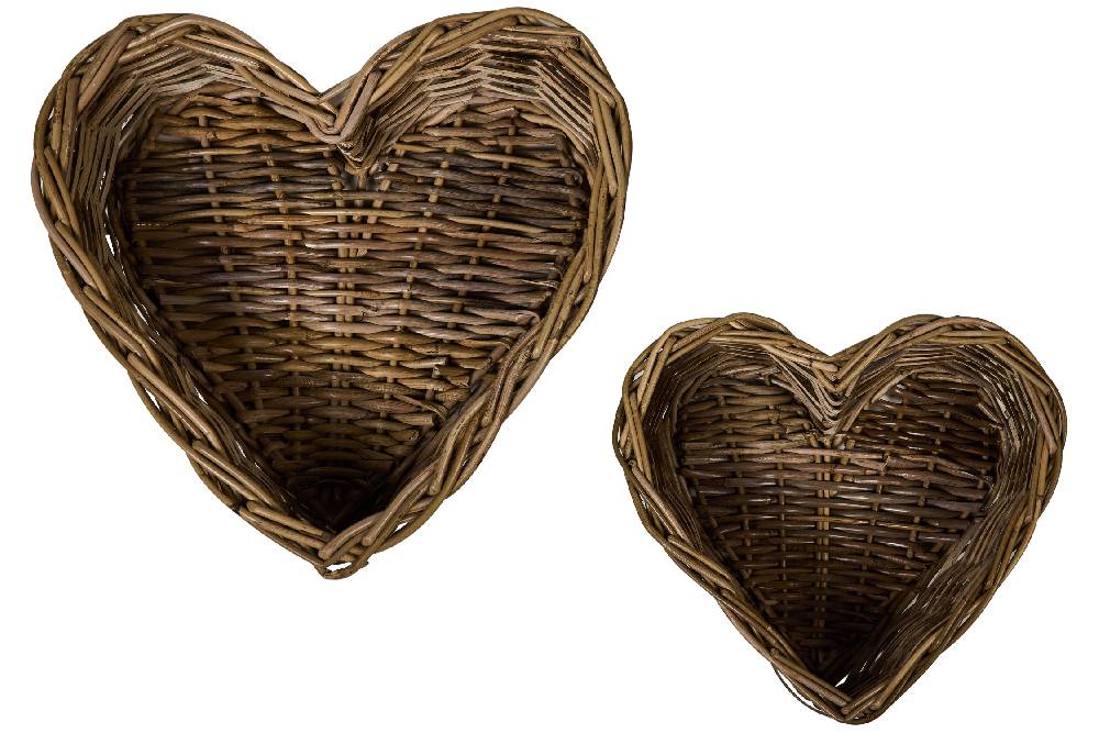 Novità Home Rush Weaves - Ceste Cuori Set 1/2 Italia