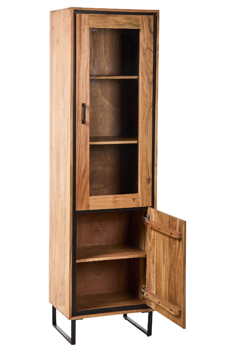 Novità Home Farley - Vetrinetta Alta 1 Sportello Vetro 1 Sportello Chiuso Acquista Ora