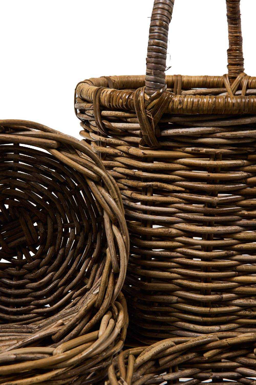 Novità Home Rush Weaves - Cesta Con Manico Con 3 Cestini Set 1/4 Affare Del Giorno