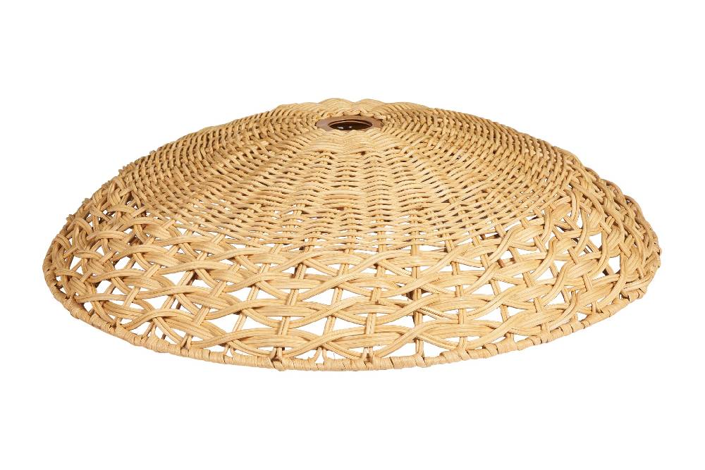 Novità Home Lumiere - Cappello Lampad.Piatto Midollino Naturale Prezzo basso