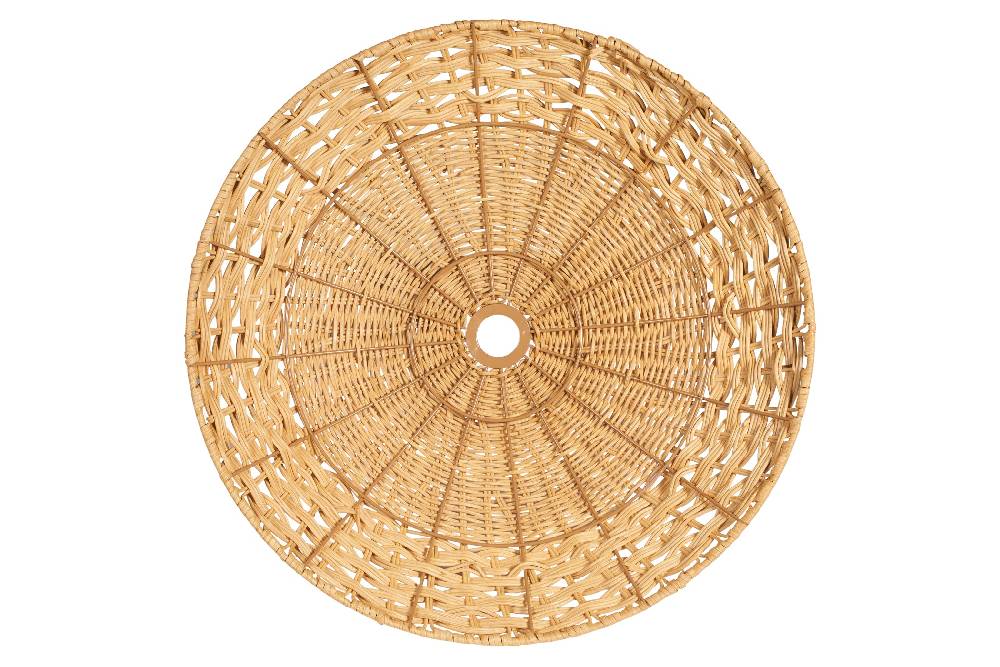 Novità Home Lumiere - Cappello Lampad.Piatto Midollino Naturale Prezzo basso