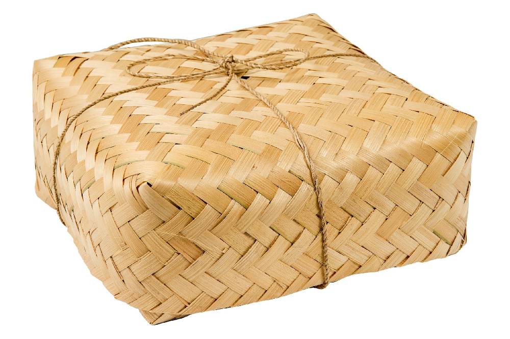 Novità Home Artistic Fabrics - Runner Set 1/2 In Cesta Bambu Intrecciata Enormi sconti