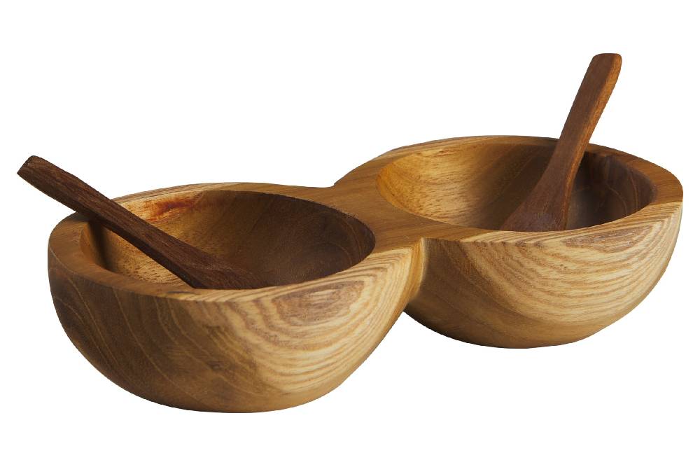 Novità Home Useful - Ciotoline Doppie Con 2 Cucchiaini Esporta salva