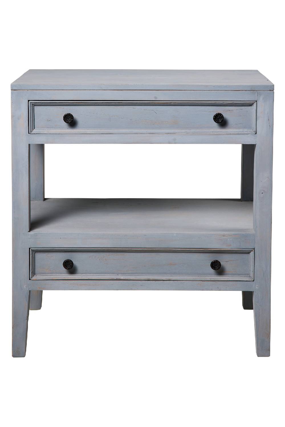 Novità Home Heloise - Mobiletto Comodino 2 Cassettini Grey Vintage Online