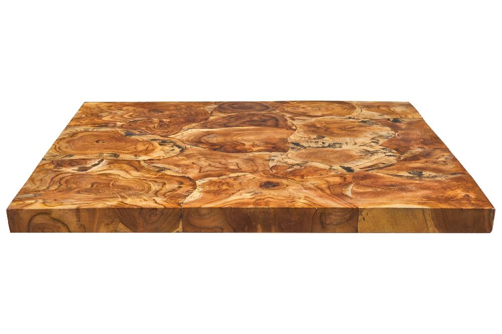 Novità Home Craftsman - Piano Quadrato Legni Assemblati In Teak 80X80 Nuova