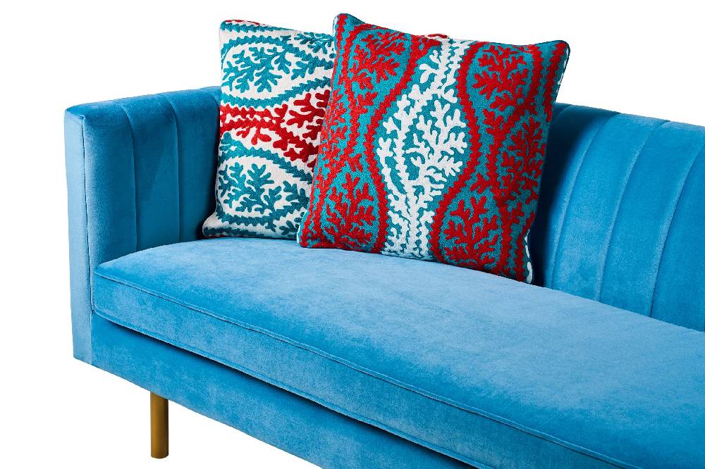 Novità Home Embroidery - cuscino blue corallium Negozio online di fabbrica