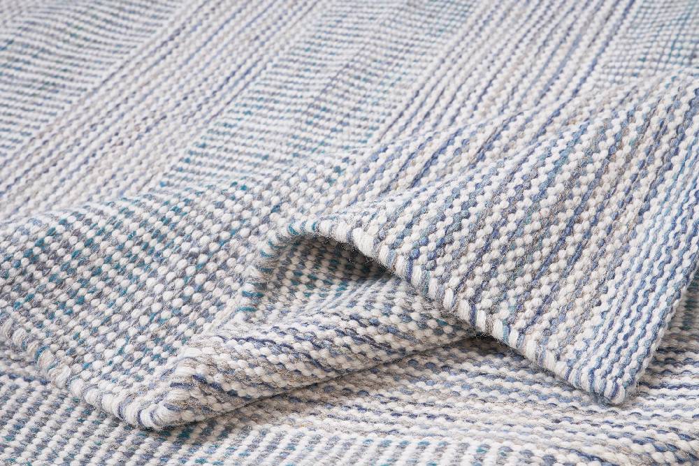 Novità Home Disegual - tappeto melange' lana e cotone toni beige/blue Vendite stagionali