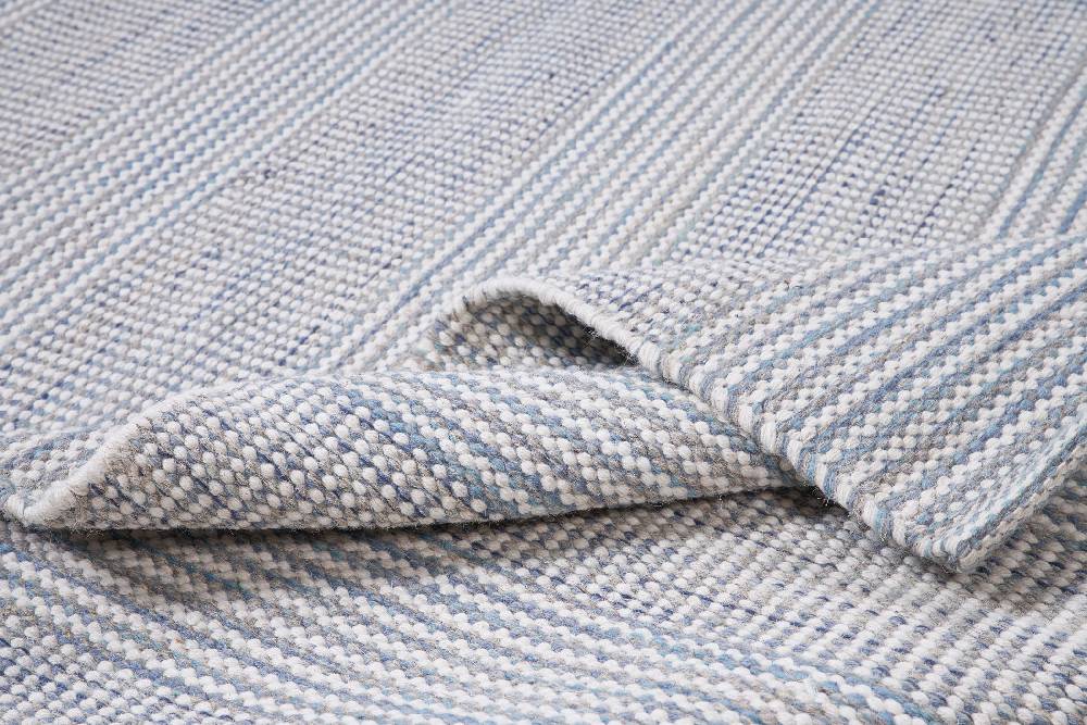 Novità Home Disegual - tappeto melange' lana e cotone toni azzurro Black Friday
