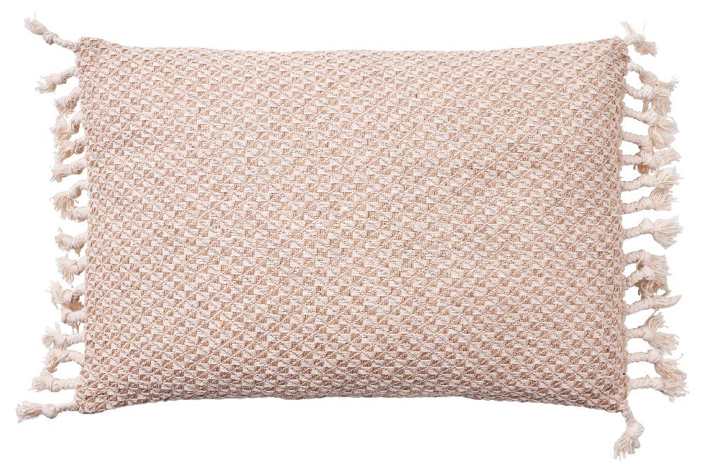 Novità Home Cuscino 40x60 jaquard con frange Sconti VIP