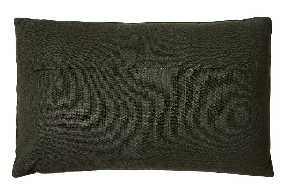 Novità Home Cuscino - velluto di cotone verde scuro rettangolare Rilascio limitato