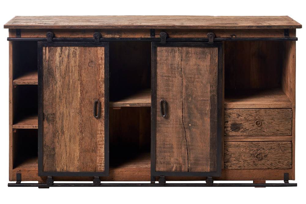Novità Home Credenza teak sportelli scorrevoli Promozione temporanea