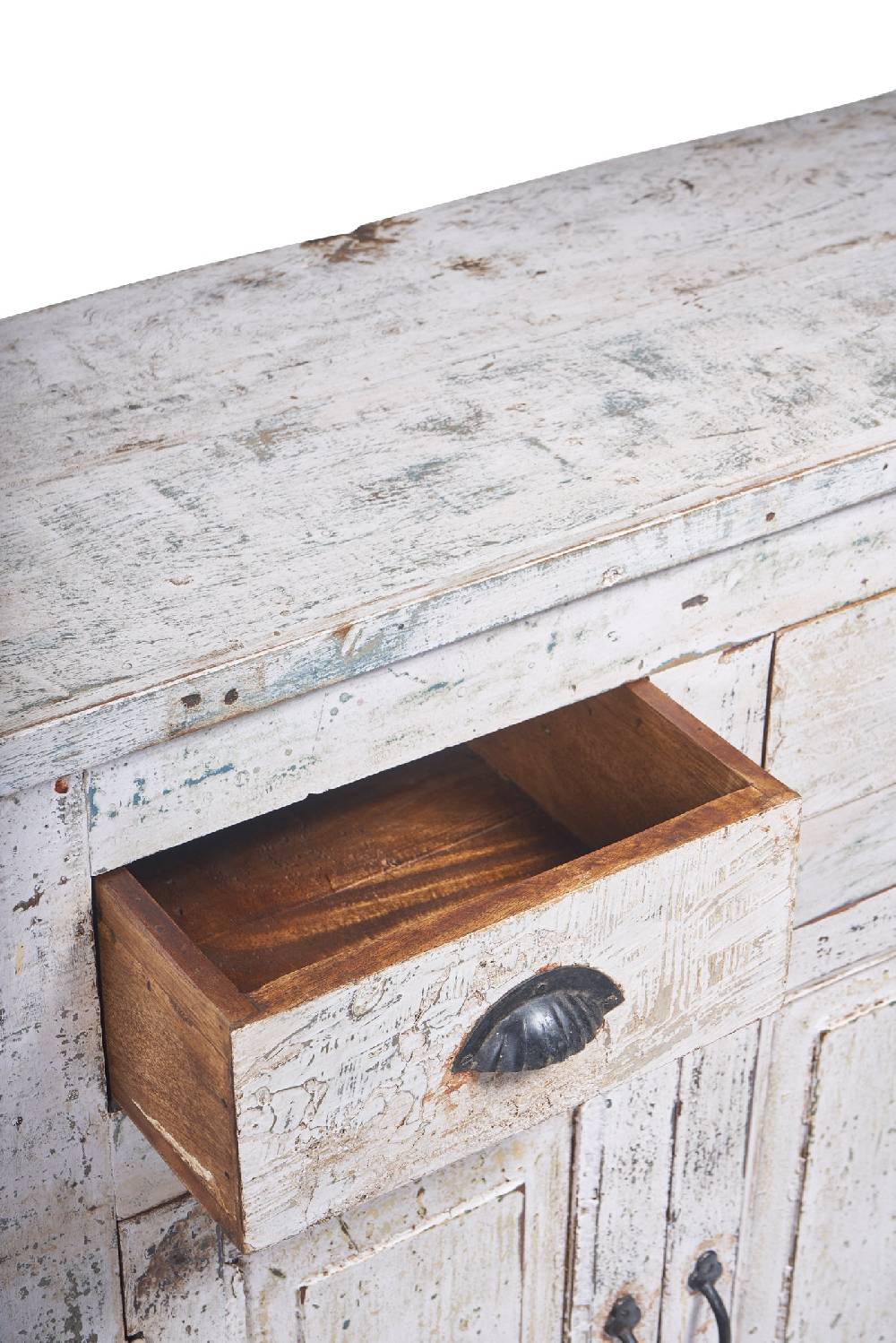 Novità Home Credenza piccola 2 sportelli in legno sbiancato Fino al 60% di sconto