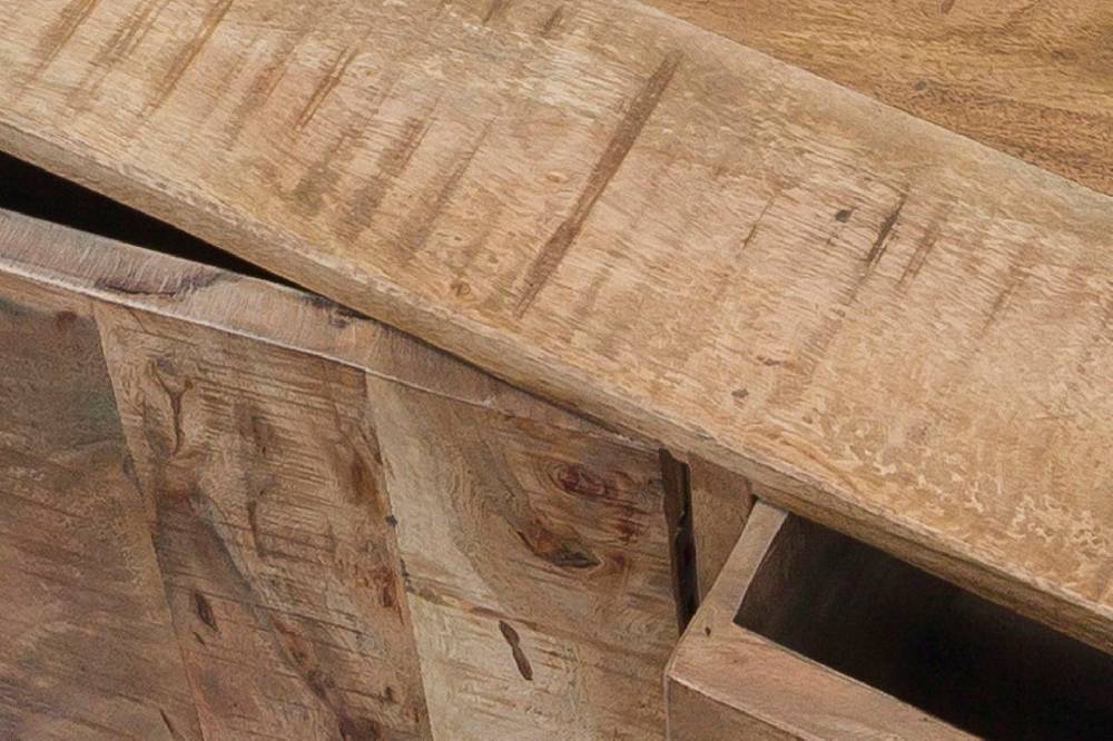 Novità Home Credenza 2 cassetti e sportelli in legno naturale e metallo Fino al 55% di sconto