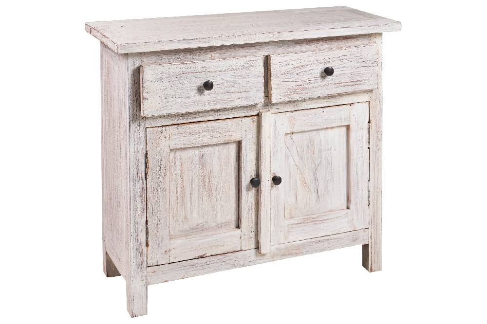 Novità Home Cordonnier - mobiletto white wash 50% di sconto con spedizione gratuita