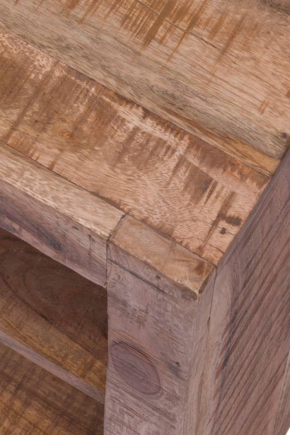 Novità Home Comodino 2 ripiani in legno Esporta salva