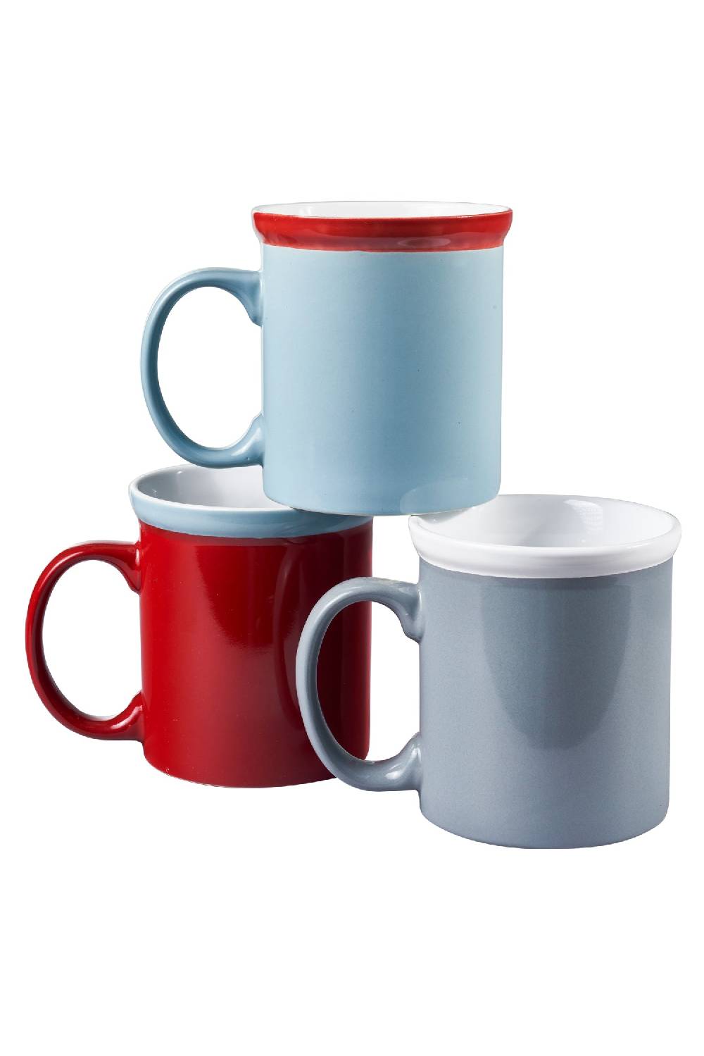 Novità Home Imperfect - lauro tazza grande grigio e bianco In vendita