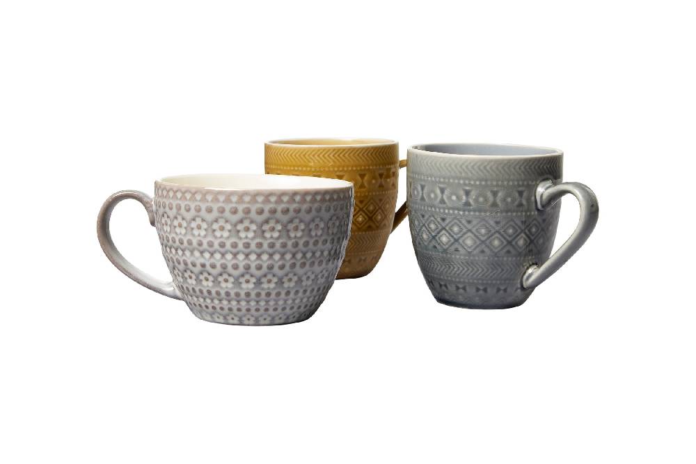 Novità Home Imperfect - egipt tazza grigia con rilievi Duty-free