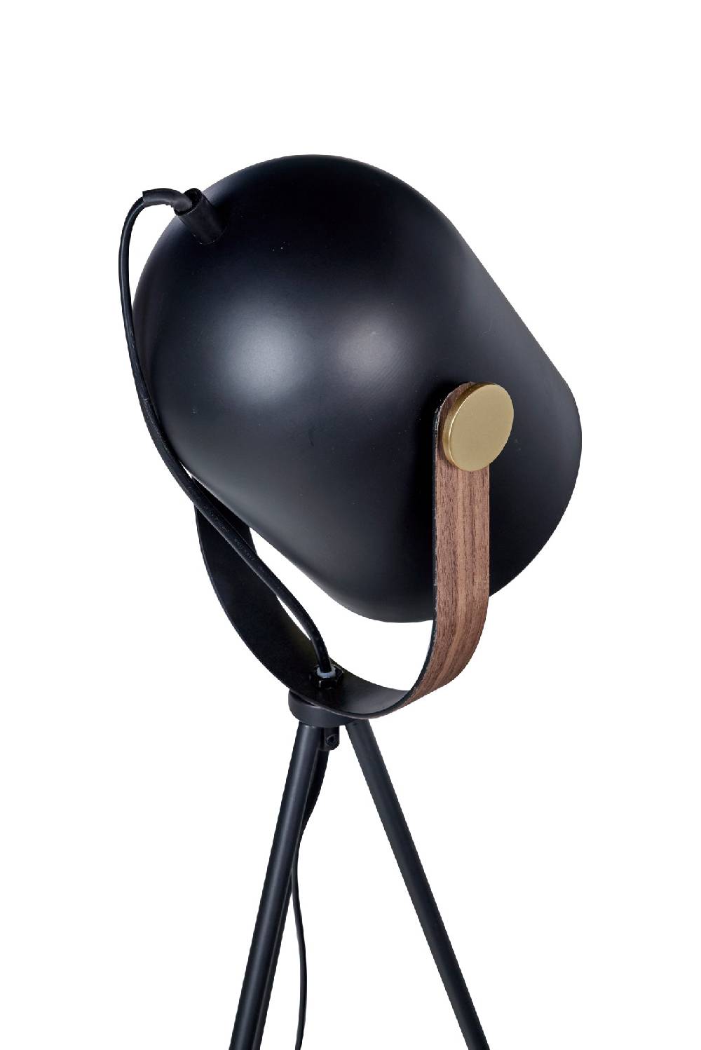 Novità Home Faro - lampada da terra su treppiede in metallo nero Presa
