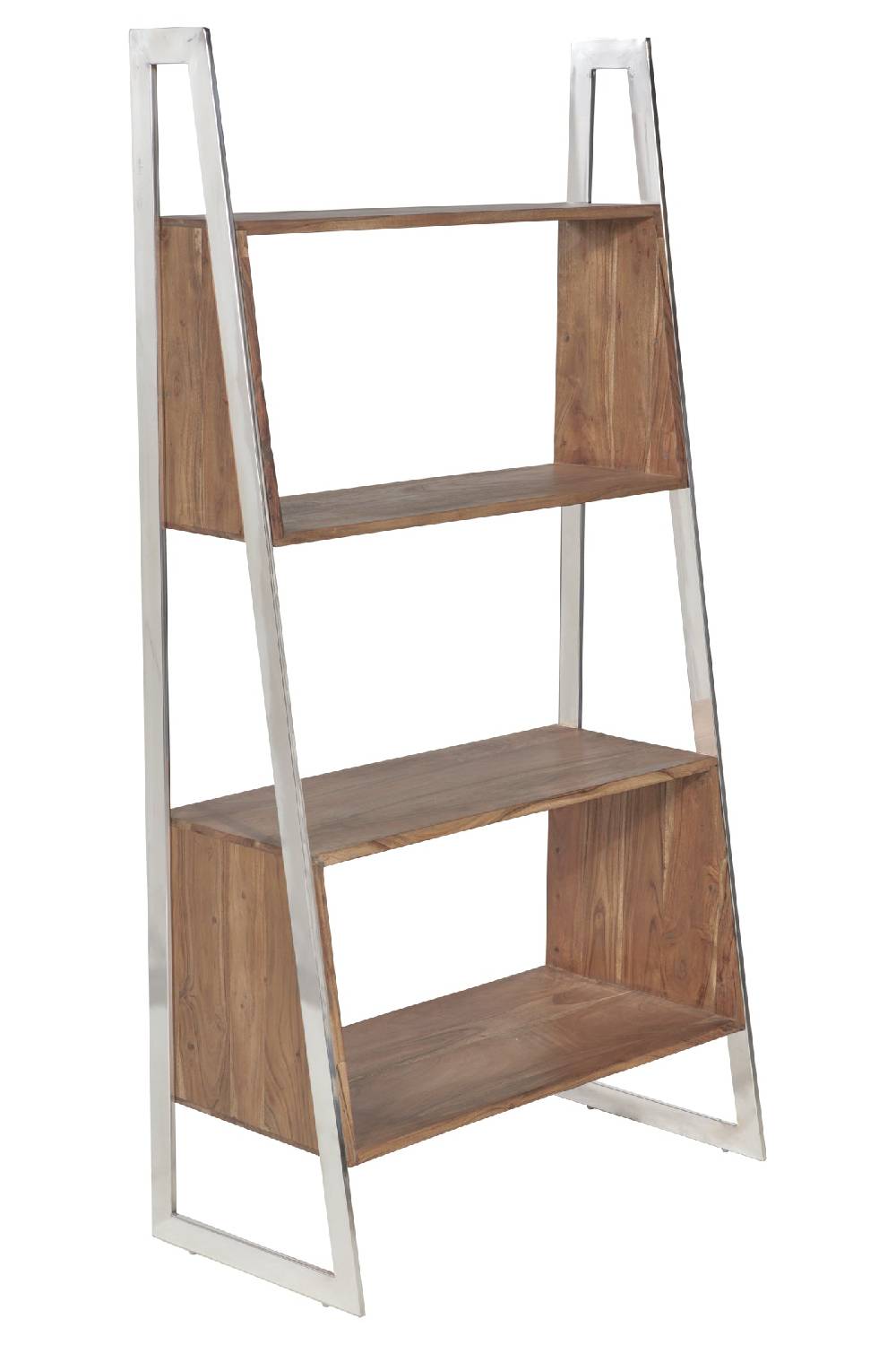 Novità Home Etagere obliqua in legno e metallo Saldi Di Fabbrica