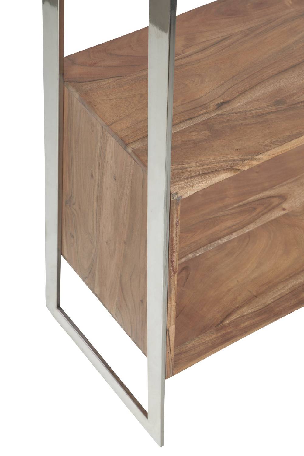 Novità Home Etagere obliqua in legno e metallo Saldi Di Fabbrica