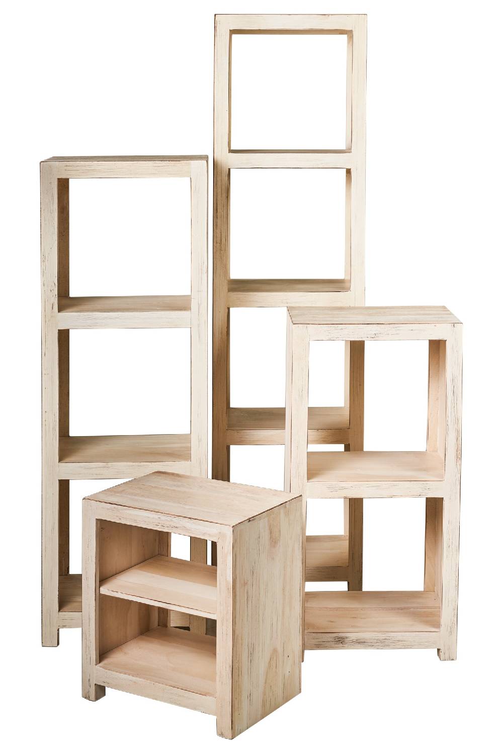 Novità Home Etagere 4 ripiani white wash Vendite Flash
