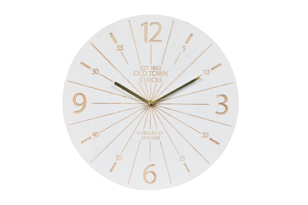 Novità Home Est 1853 - orologio da appendere bianco Moda