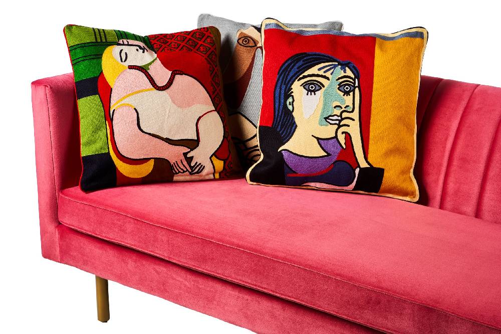 Novità Home Embroidery - cuscino modern art siesta de mujer Grande vendita