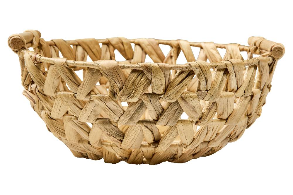 Novità Home Homemade - Cesta Porta Frutta Con Manici Trama Treccia Latest fashion