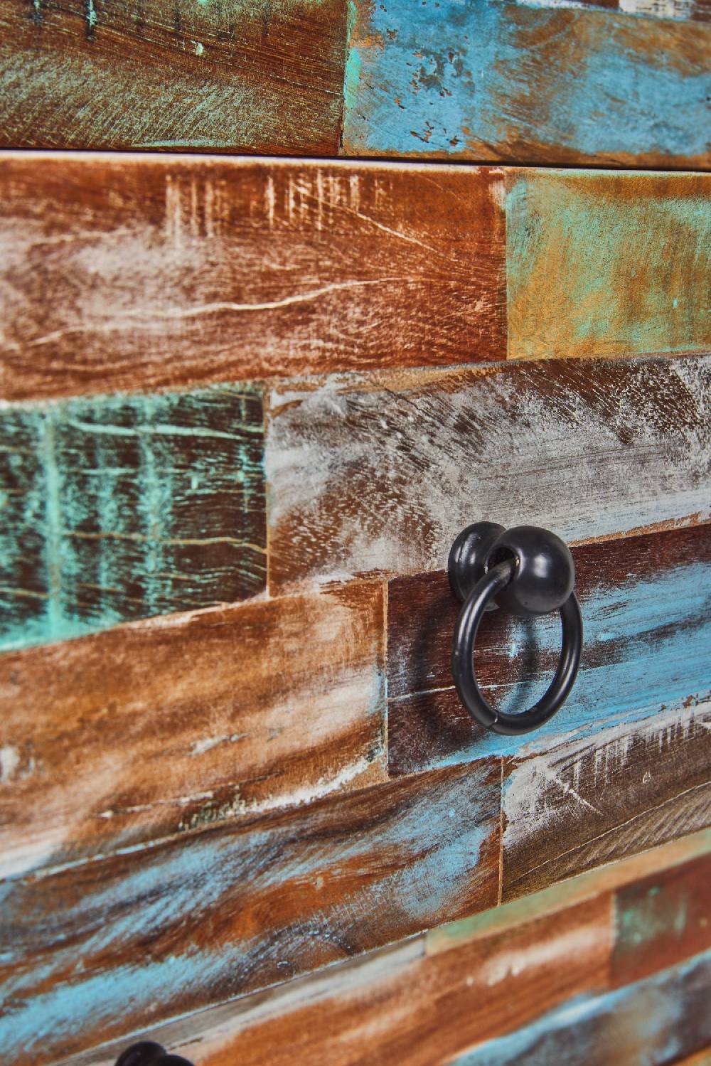 Novità Home Piccadilly - Settimino in Legno Riciclato Multicolore Promozione temporanea