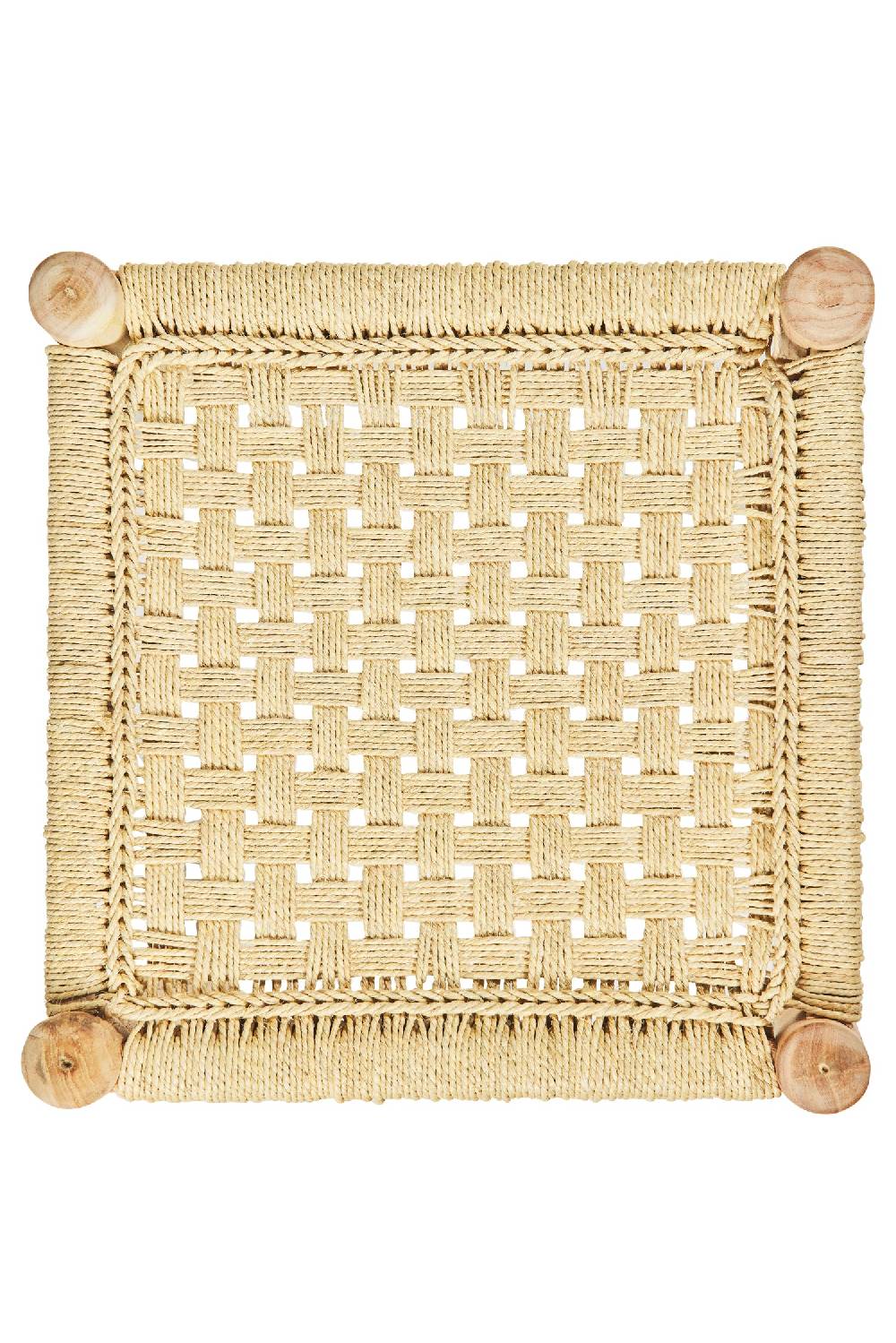 Novità Home Jambe - Sgabello Intreccio Corda Color Naturale Fino al 55% di sconto