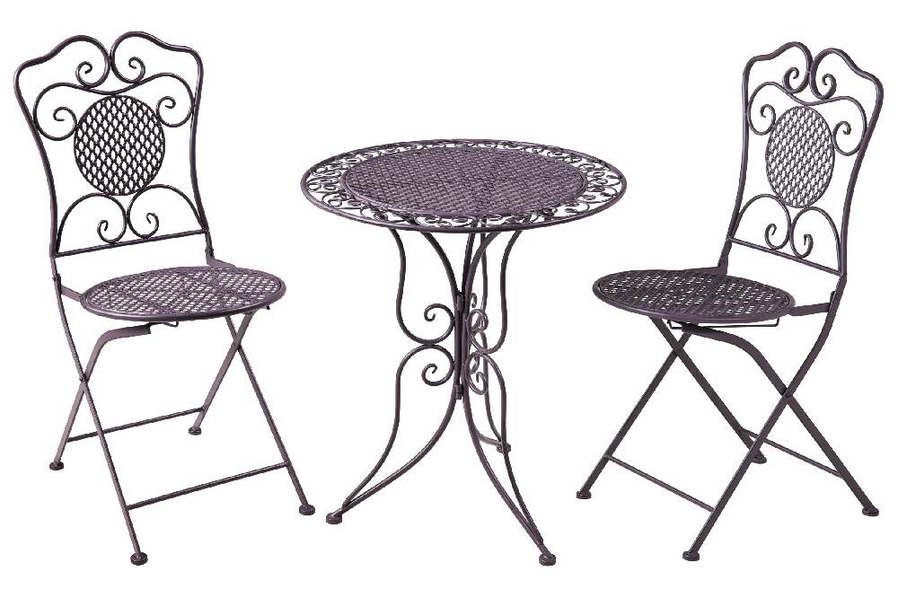 Novità Home Isabelle - Set 1/3 Tavolo Con Due Sedie Grigio Discount Store per i nuovi prodotti