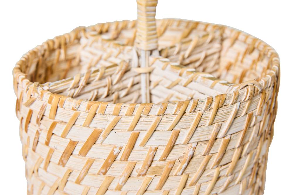 Novità Home Homemade - Cestino Tondo Porta Spezie Con Manico Esporta salva