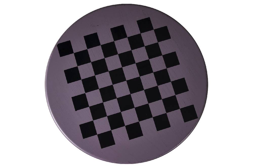 Novità Home Game - Set 1/3 Tavolino Grigio Con Due Sedie Diesgno Scacchiera 50% di sconto per tempo limitato