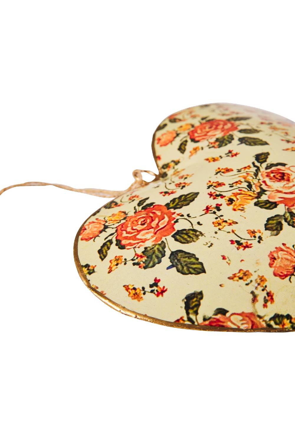 Novità Home Sweet - Cuore Ocra Con Fiori Promozione