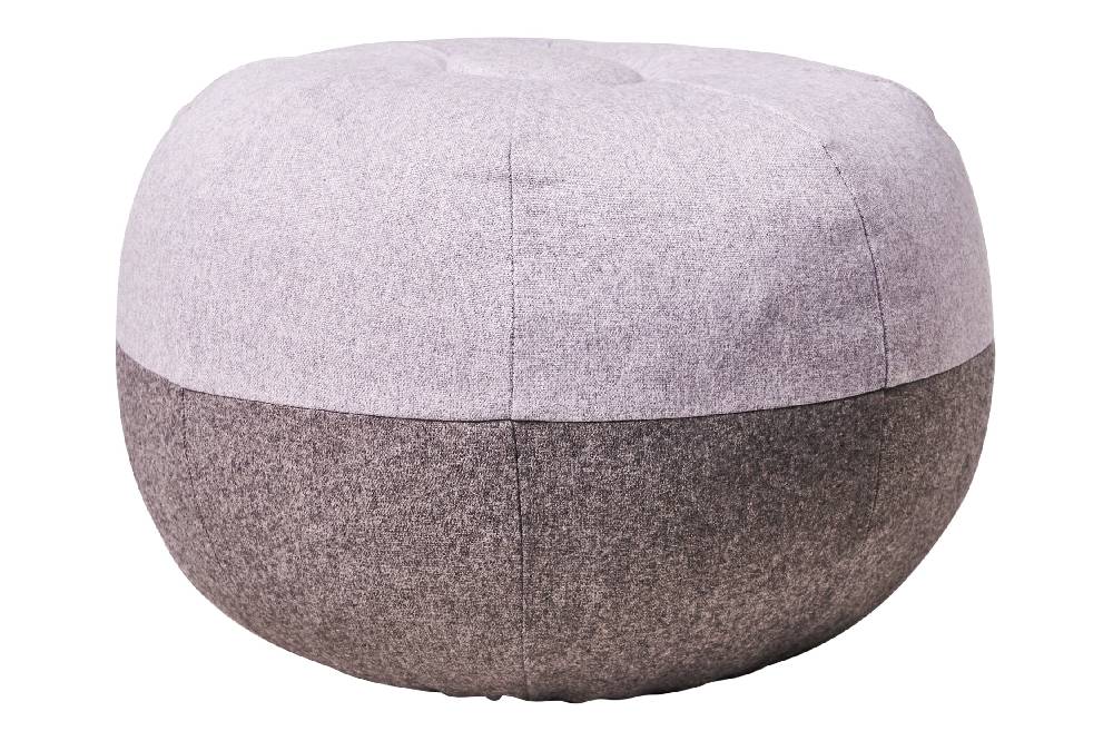 Novità Home Oberon - pouf bicolore grey In Saldo