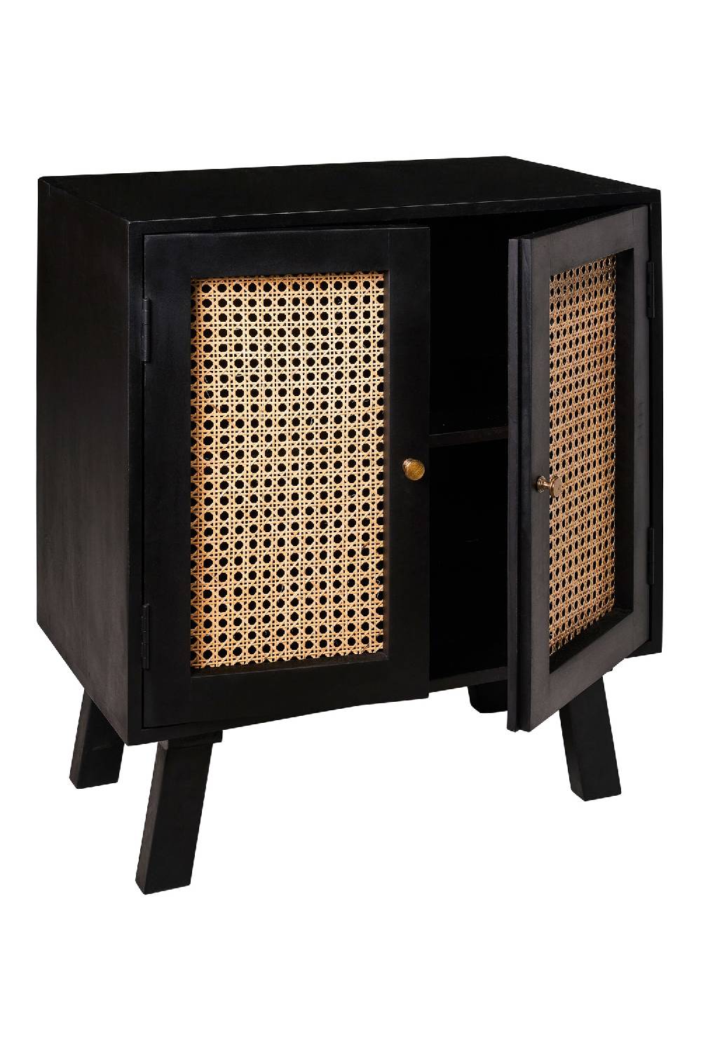 Novità Home Mozart - mobiletto 2 ante black Prezzo di fabbrica